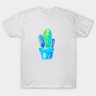 Cute Blue Cactus T-Shirt